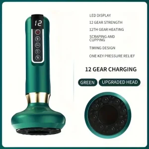 12-Level Electric Vacuum Cupping Massager - Body Scraping Tool