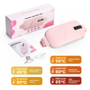 Electric Heating Hot Abdominal Compress Massager Belt Women