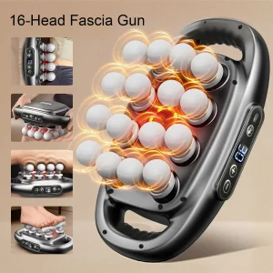 16 Heads Massager Gun for Deep Tissue Body Fitness